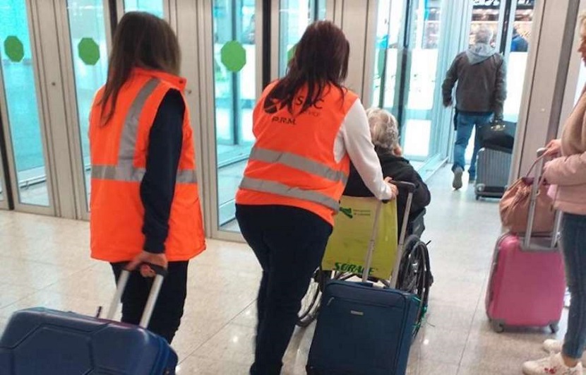 Lavoro Aeroporto Assistenti passeggeri ridotta mobilità